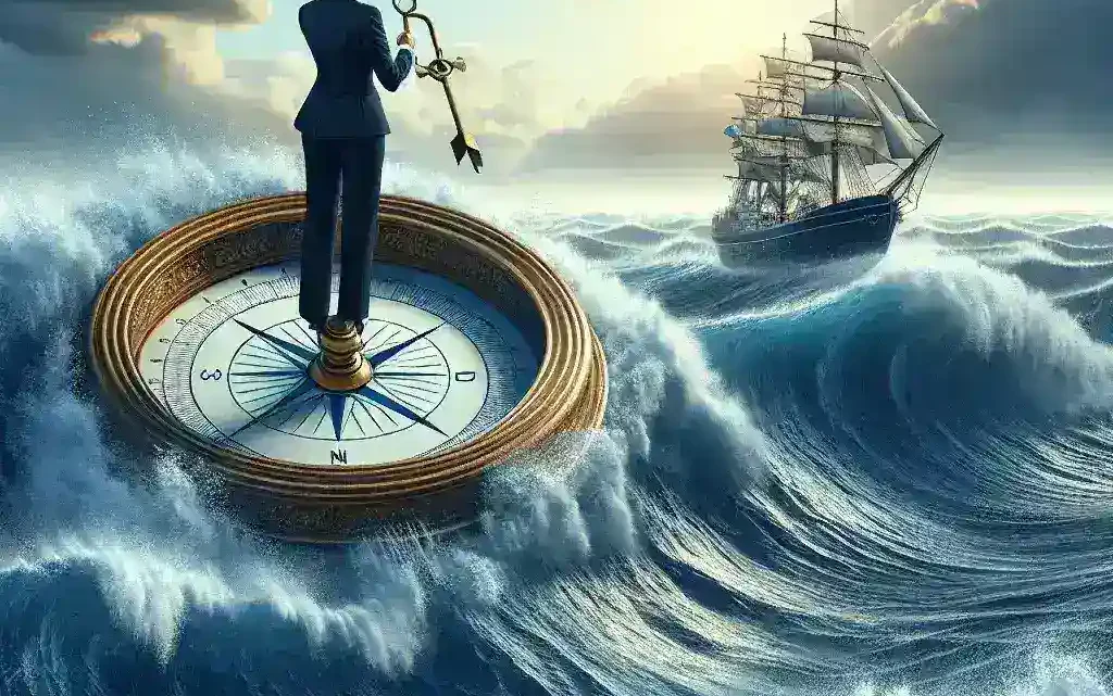 "Business professionals discussing strategies for success amidst aggressive Federal Reserve policies in a modern office setting."