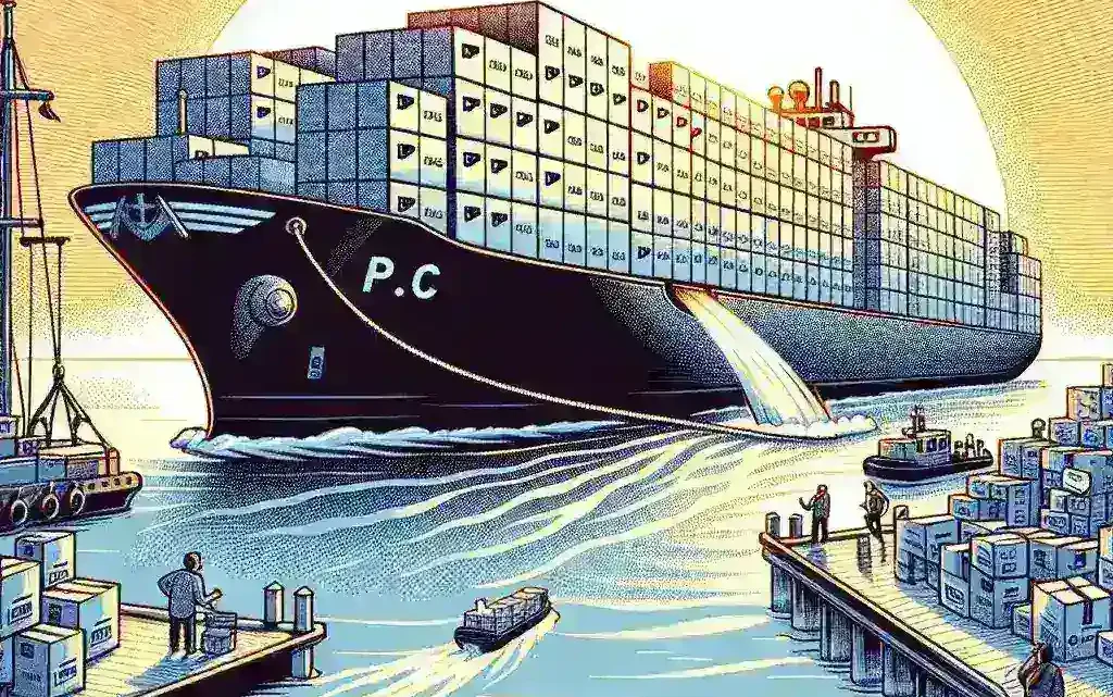 "Chart showing 7% increase in U.S. PC shipments in Q2 2023, highlighting buyer urgency before upcoming tariff hikes."